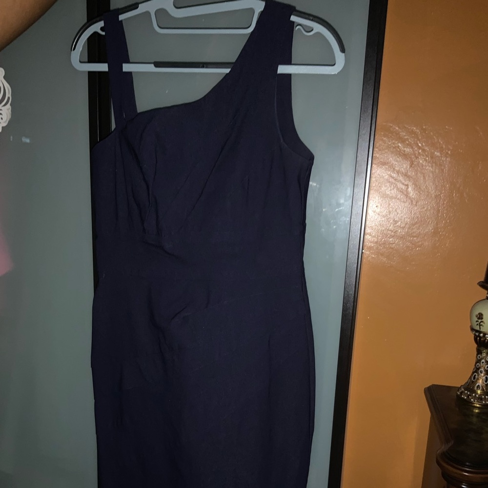 Navy blue mini dress